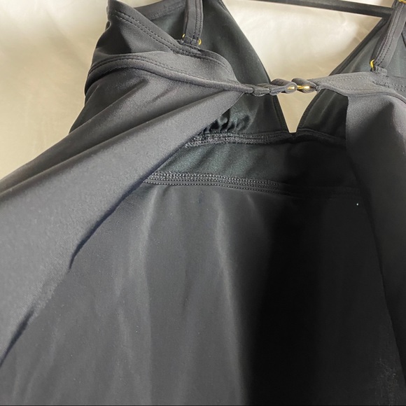 NWOT Kona Sol - Ruffle V-Neck Open Back Tankini - Picture 8 of 8